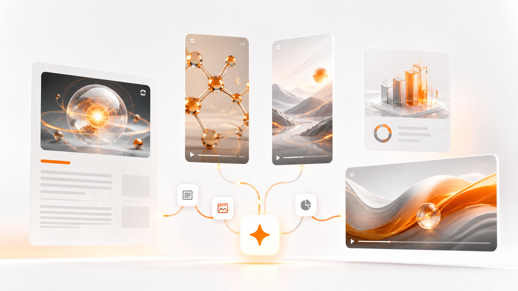Multiple content formats flowing from one Autgenix workflow